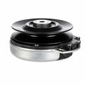 John Deere TCA14535 electric PTO clutch replacement with 6.10-inch pulley, 1-1/8 inch crankshaft bore, and CCW rotation, shown on white background.
