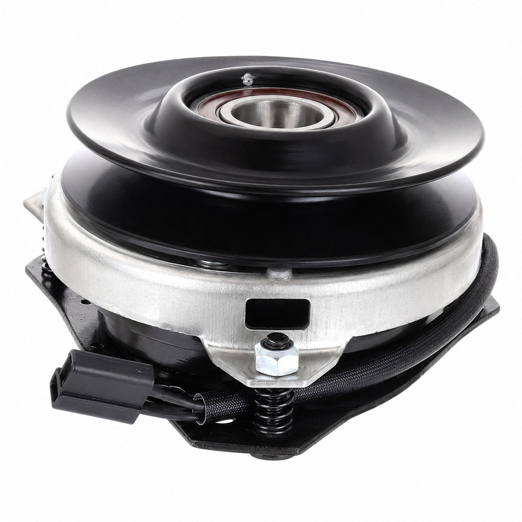 AM118625 PTO clutch replacement for John Deere F510 F525 showing 1-1/8 inch bore pulley and connector.