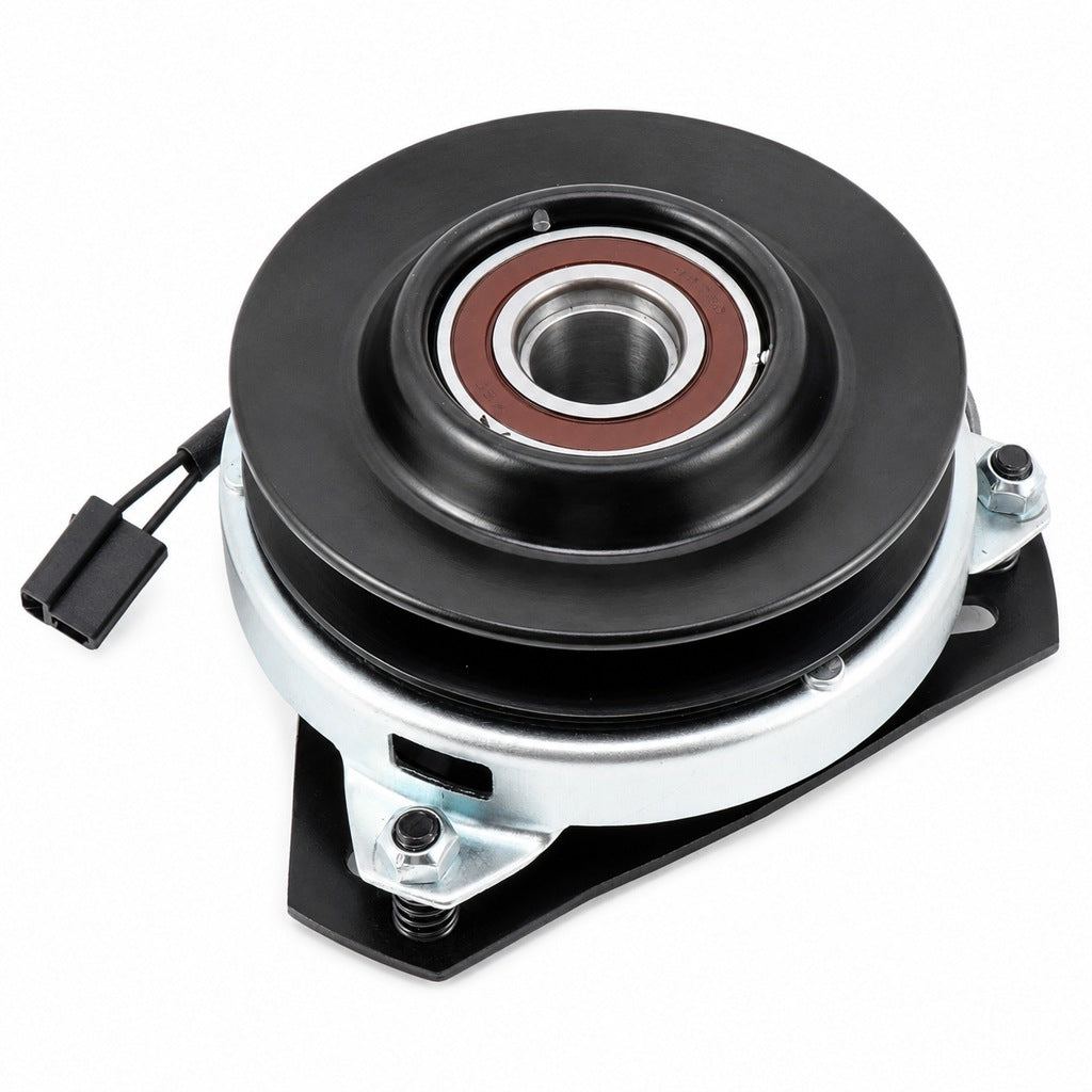 AM119971 PTO clutch replacement for John Deere LX172 LX178 LX188 showing 1 inch bore pulley and connector.
