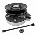 AM136787 PTO clutch replacement for John Deere Z225 Z425 Z445 Z465 showing 1 inch bore pulley and connector.