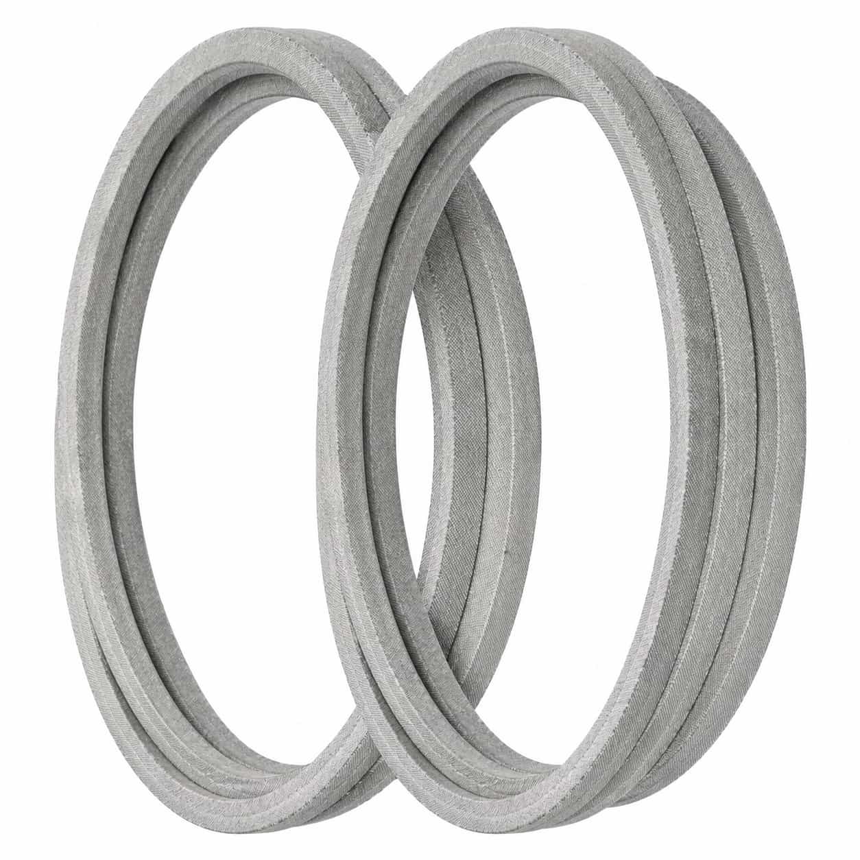 07240100 secondary deck belt set replacement for Ariens, Gravely, Husqvarna, Craftsman and Jonsered mower decks, displayed clearly against a white background.