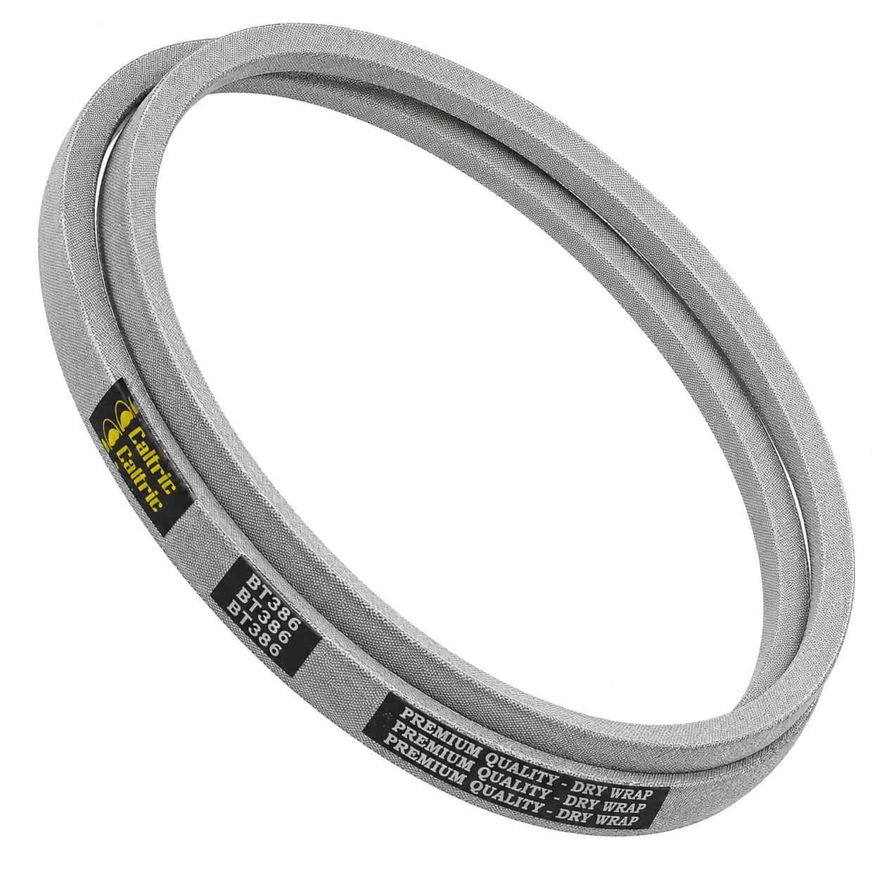 754-0497 deck belt replacement for MTD and Cub Cadet mower decks, displayed clearly against a white background.