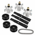 50-inch deck rebuild kit for Toro TimeCutter MX5000, MX5060, SS5000, SS5035, SS5060, and SW5000 mowers with spindles, blades, idler pulleys, and 119-8820 deck belt.