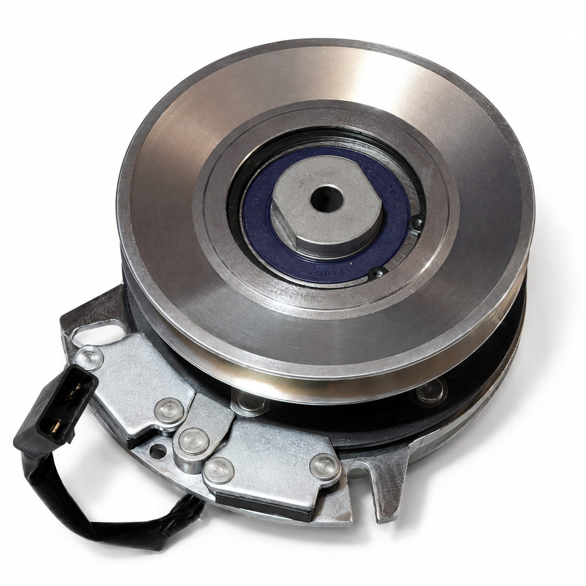 Top view of HD big bearing PTO clutch showing bushing, bearing, pulley and brake assembly for 917-05209 and 717-05209 applications