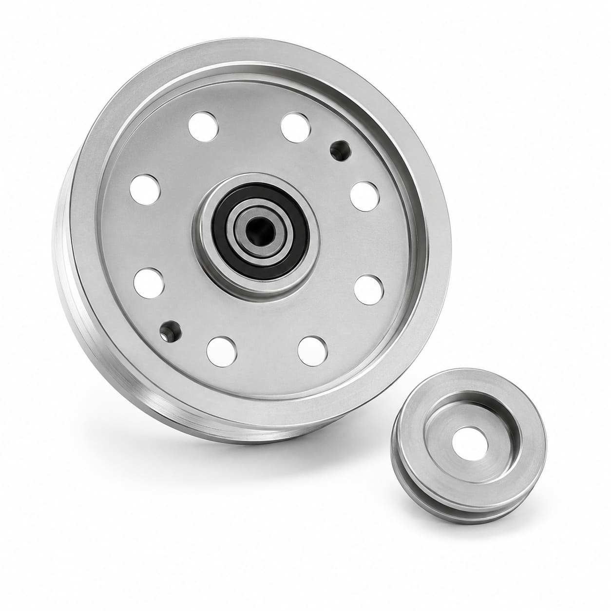 956-04129 idler pulley replacement for Cub Cadet RZT 50, MTD, and Troy-Bilt mower decks, replacing 753-08171, 756-04129, and 956-04129C.