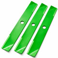 3-pack replacement mower blades M136195 and TCU30316 for select John Deere 54-inch mower decks.