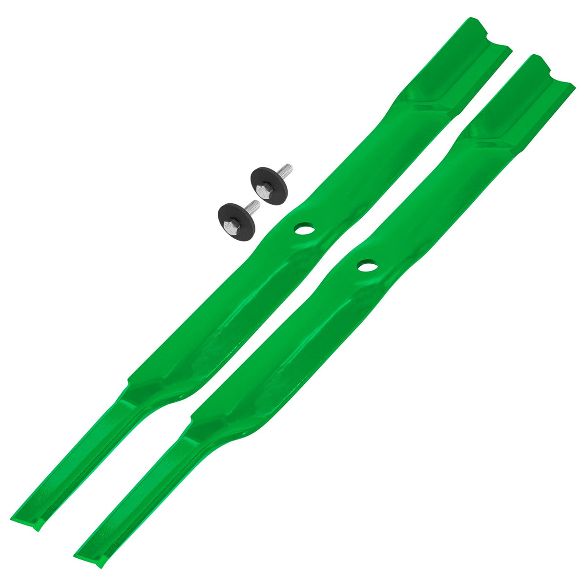 Mower blades M89454 / AM36407 for John Deere 30-Inch Deck replacement mower blades with mounting bolts