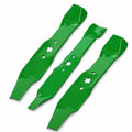 46" mulching blades for Cub Cadet i1046, LT1045, LT1046, 601, 602, 678, and 821 mowers. Clean cut replacement blade set. 3 pack.