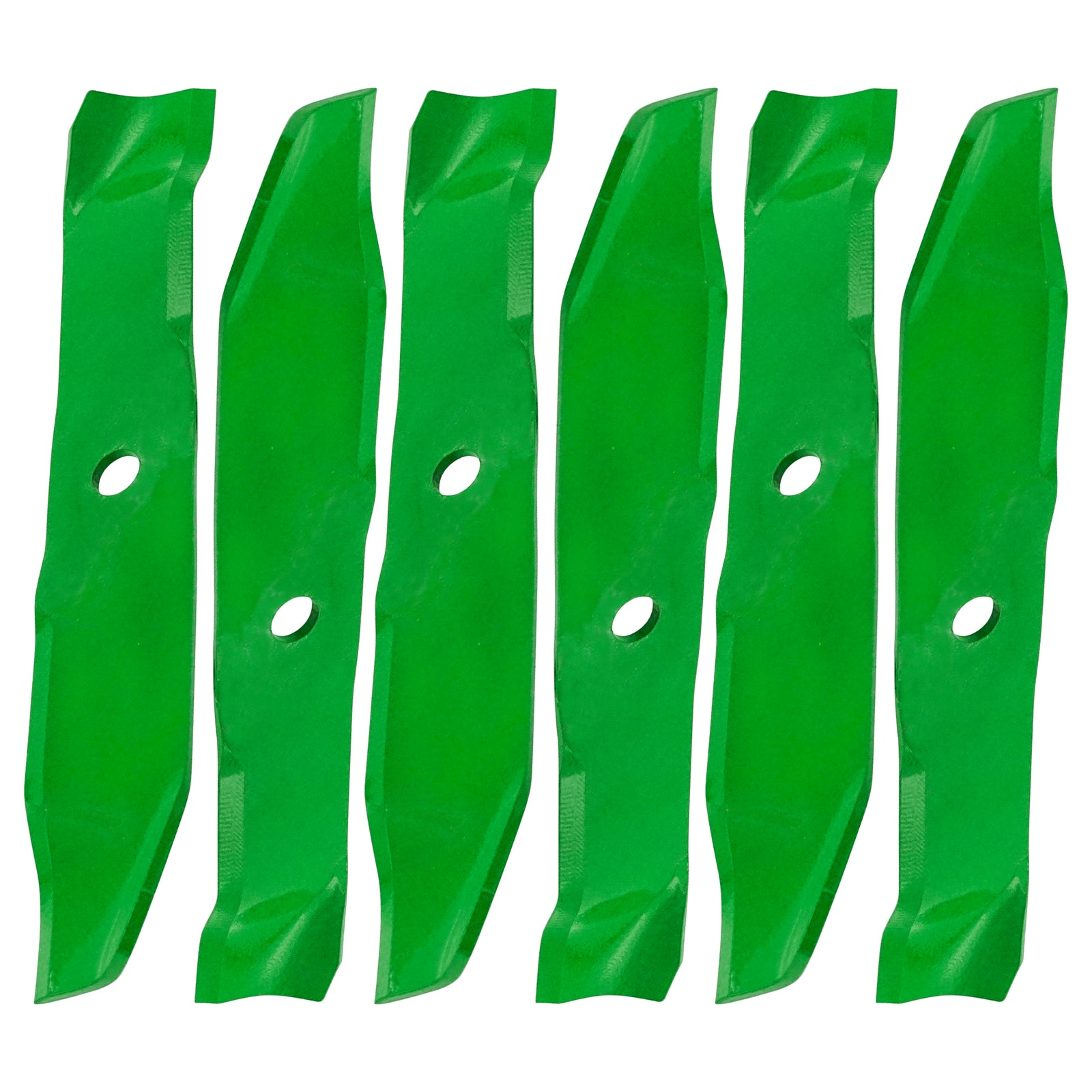 6-Pack Mulching Mower Blades 742-04015 / 759-04019 for Cub Cadet 46-Inch Deck.