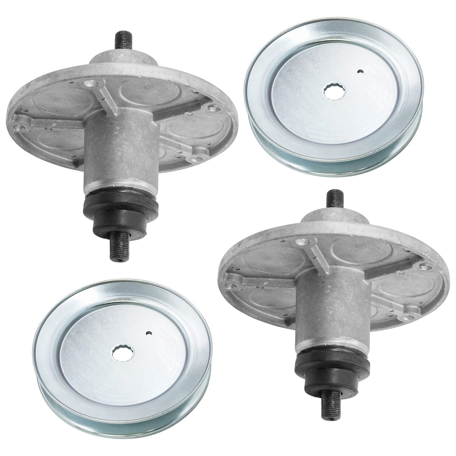 2 Spindle Assemblies + Pulley 1001200MA spindle assembly for Murray John Deere mower deck.