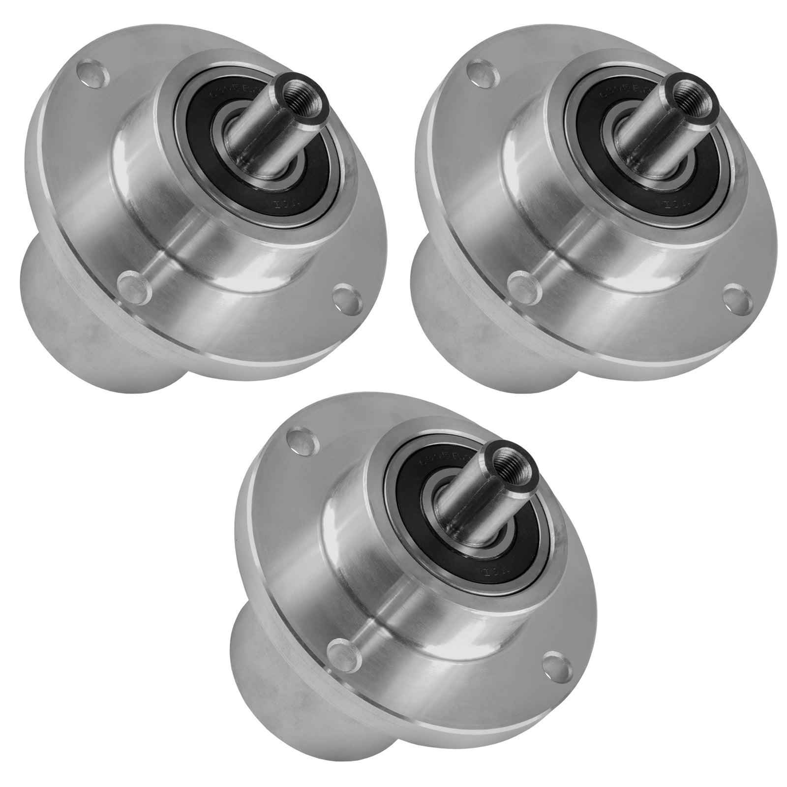 3 Spindle Assemblies 037-2000-00 spindle assembly for Bad Boy John Deere mower deck.