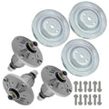 3 Spindle Assemblies + Pulley GY21099 spindle assembly for John Deere mower deck.