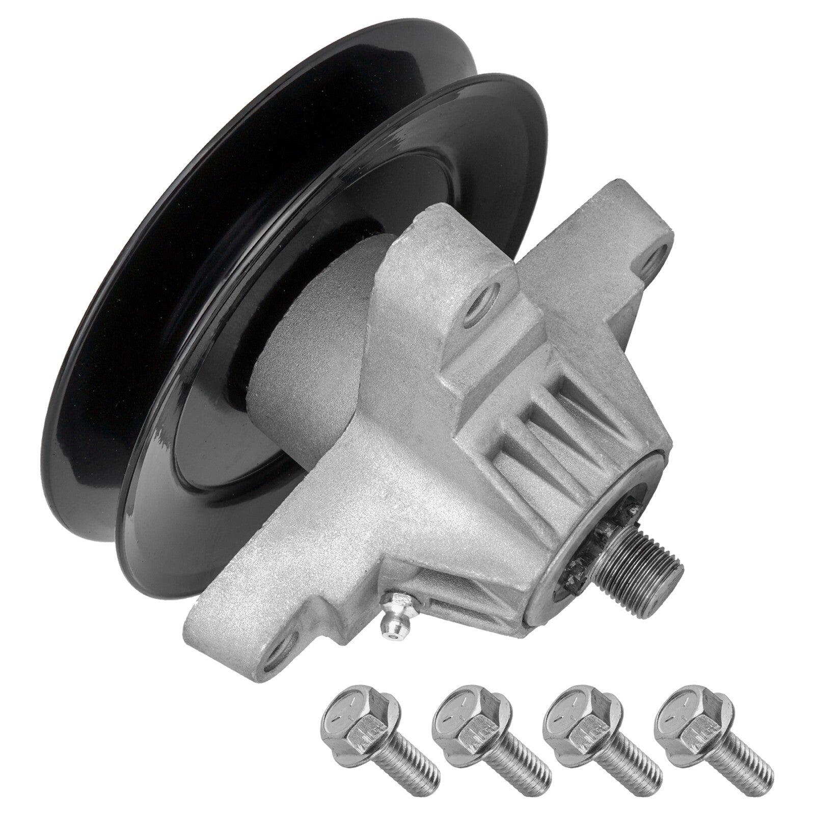 1 Spindle Assembly + Pulley 918-0574C spindle assembly for MTD Troy-Bilt mower deck.