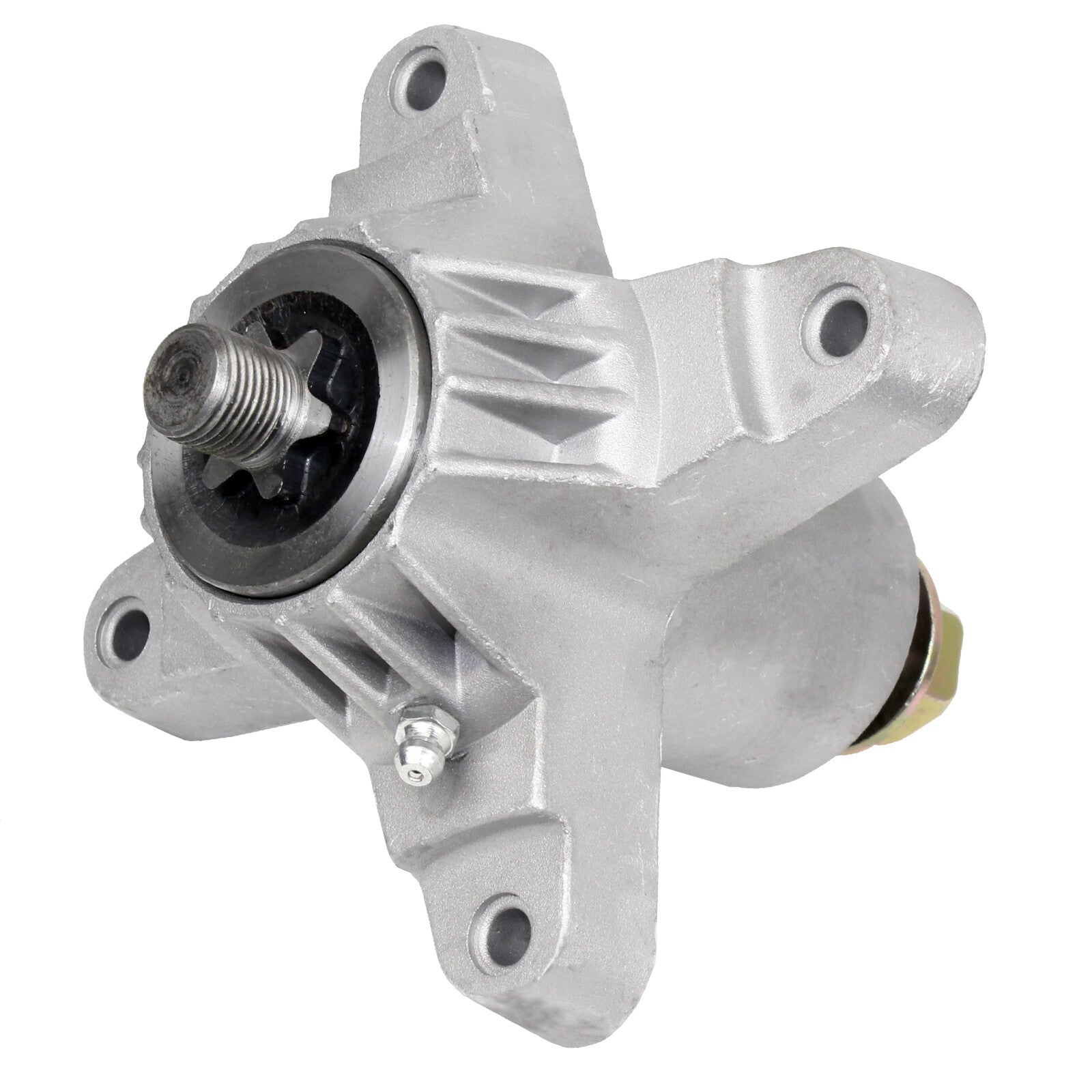 1 Spindle Assembly + Hardware 918-0142 spindle assembly for Cub Cadet MTD mower deck.