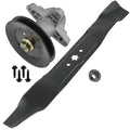 1 Spindle Assembly + Pulley + Blade 618-04197 spindle assembly for Cub Cadet MTD mower deck.