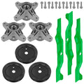 3 Spindle Assemblies + Pulley 618-04217 spindle assembly for Cub Cadet John Deere mower deck.