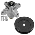 1 Spindle Assembly + Pulley 918-0142C spindle assembly for MTD White Outdoor mower deck.