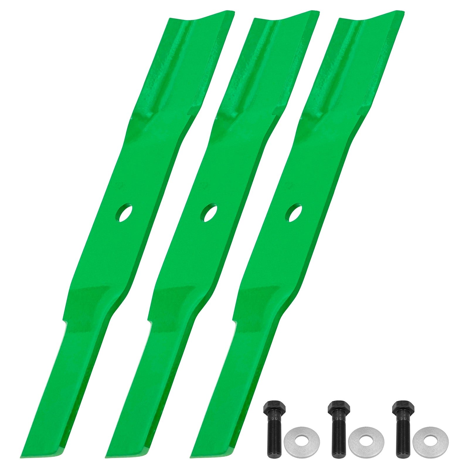 Low-lift Mower Blades with Bolts 54-0010-03 / 55-4940-03 / 106-0627 for Toro 44-Inch Deck.