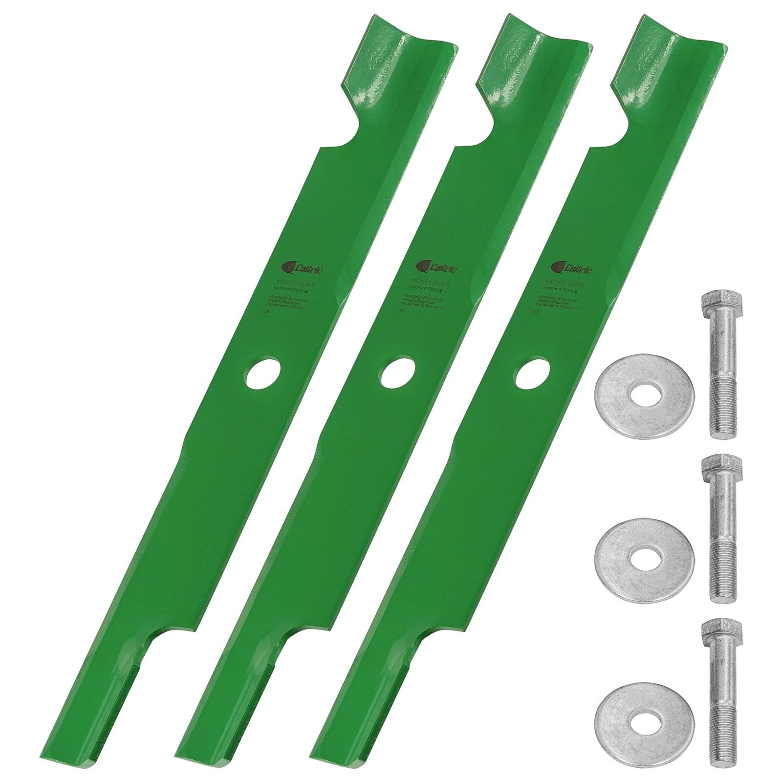 Mower Blades 103-6403-S / 103-6383 for Exmark / Toro 60-Inch Deck replacement mower blades Blades with Mounting Bolts with mounting bolts.