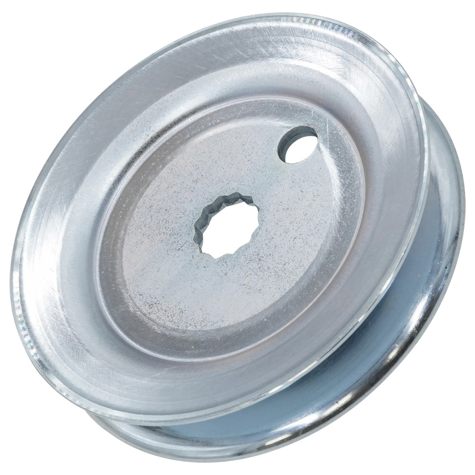 605443 deck spindle pulley replacement for Hustler mower decks.