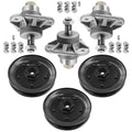 3 Spindle Assemblies + Pulley 759-3413759-3294P spindle assembly for Cub Cadet mower deck.