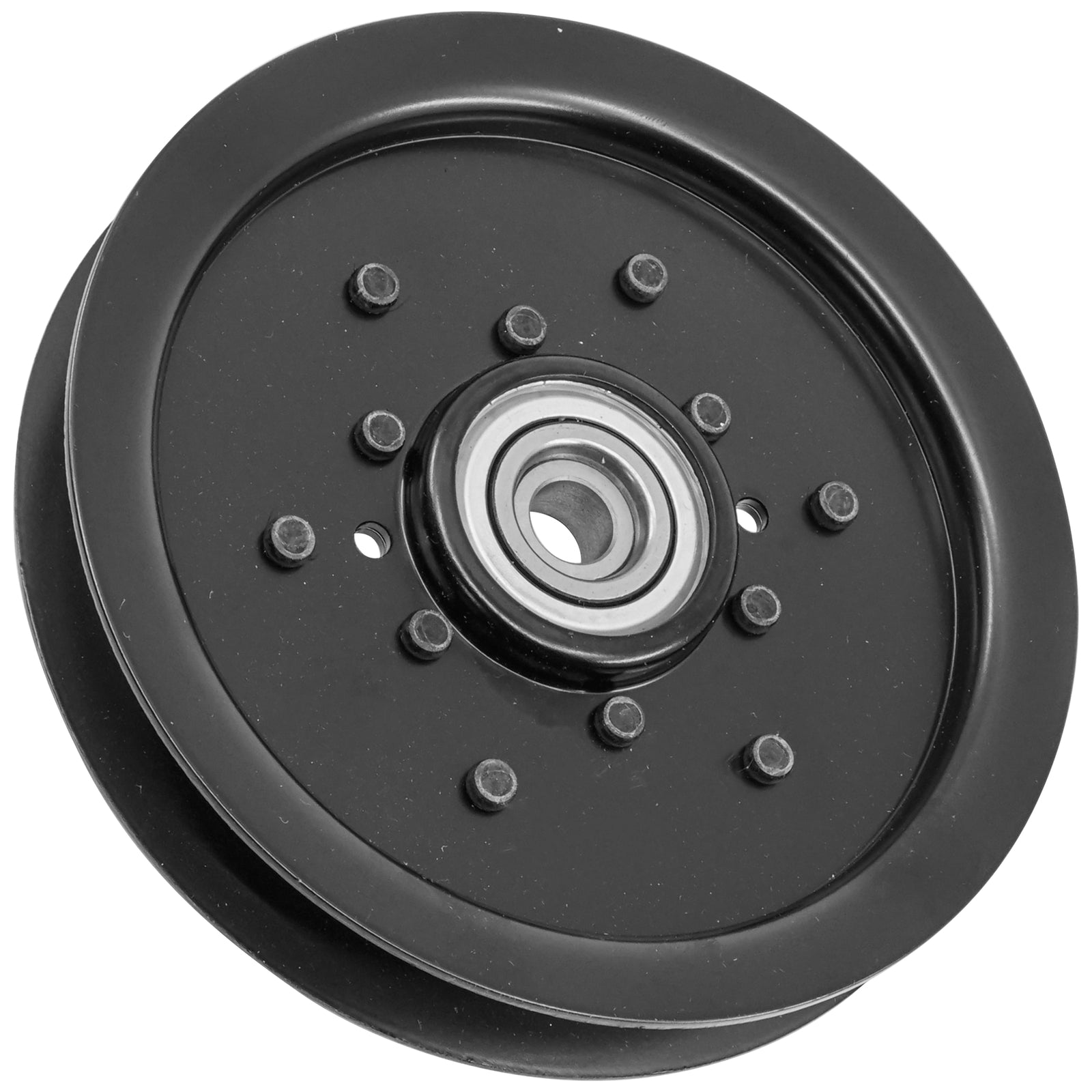 AM124925 idler pulley replacement for John Deere mower decks.