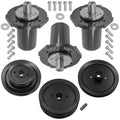 3 Spindle Assemblies + Pulley 69219700 spindle assembly for Ariens Gravely mower deck.