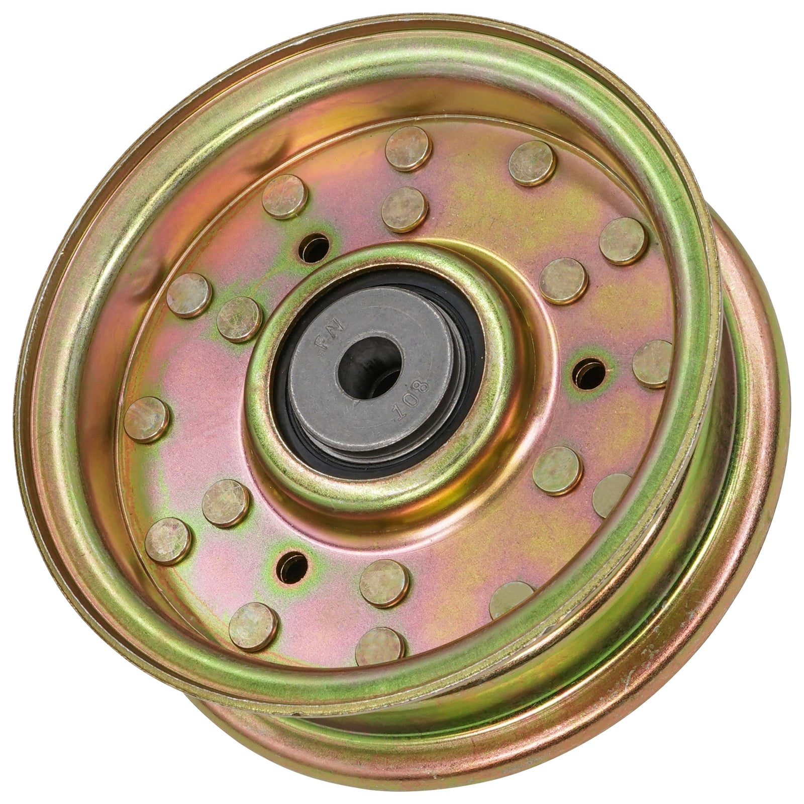 TCA20602 idler pulley replacement for John Deere mower decks.