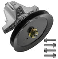1 Spindle Assembly + Pulley + Hardware 918-04865A spindle assembly for Cub Cadet MTD mower deck.