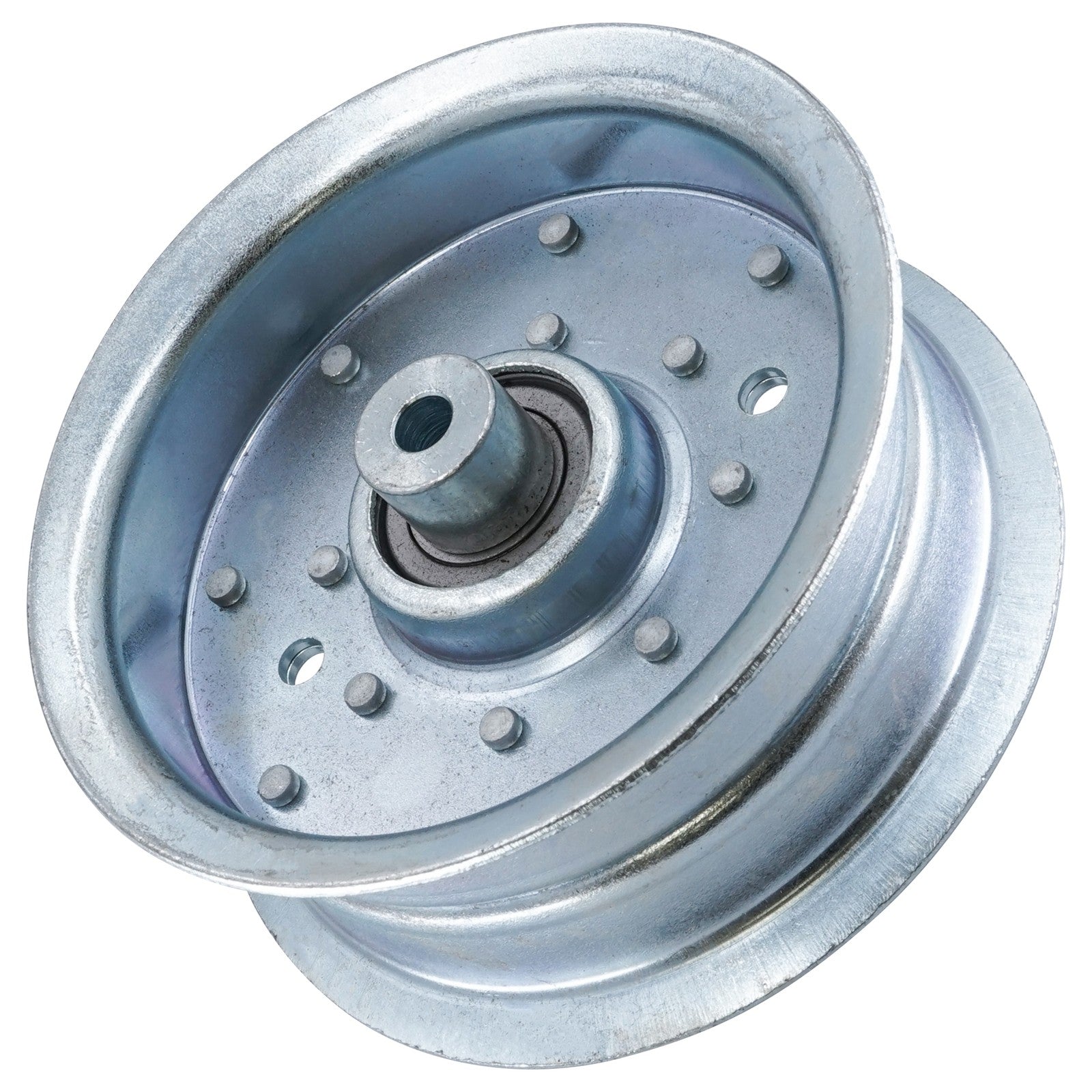 07300532 flat idler pulley replacement for Gravely mower decks.