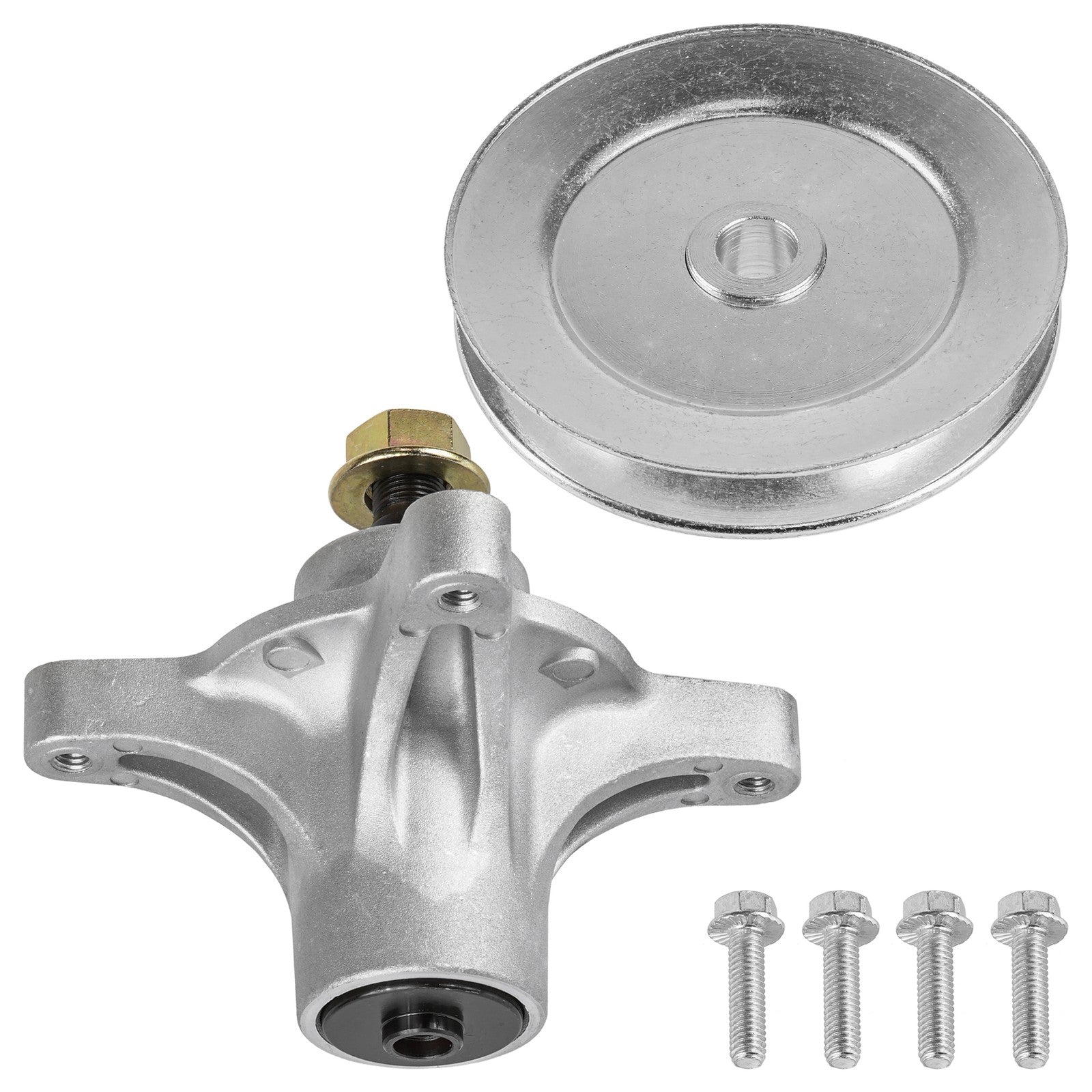 1 Spindle Assembly + Pulley 139-3214 spindle assembly for Toro Exmark mower deck.