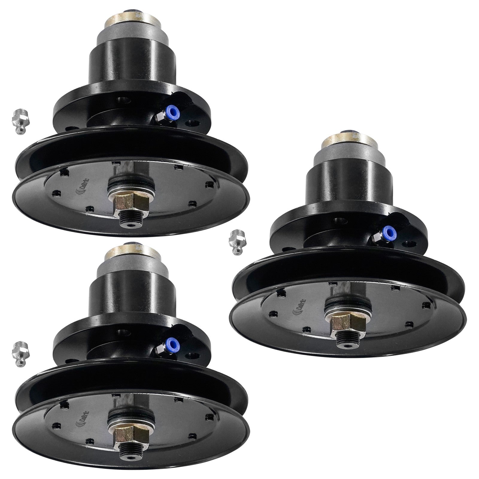 3 Spindle Assemblies + Pulley 310-097S spindle assembly for Land Pride mower deck.