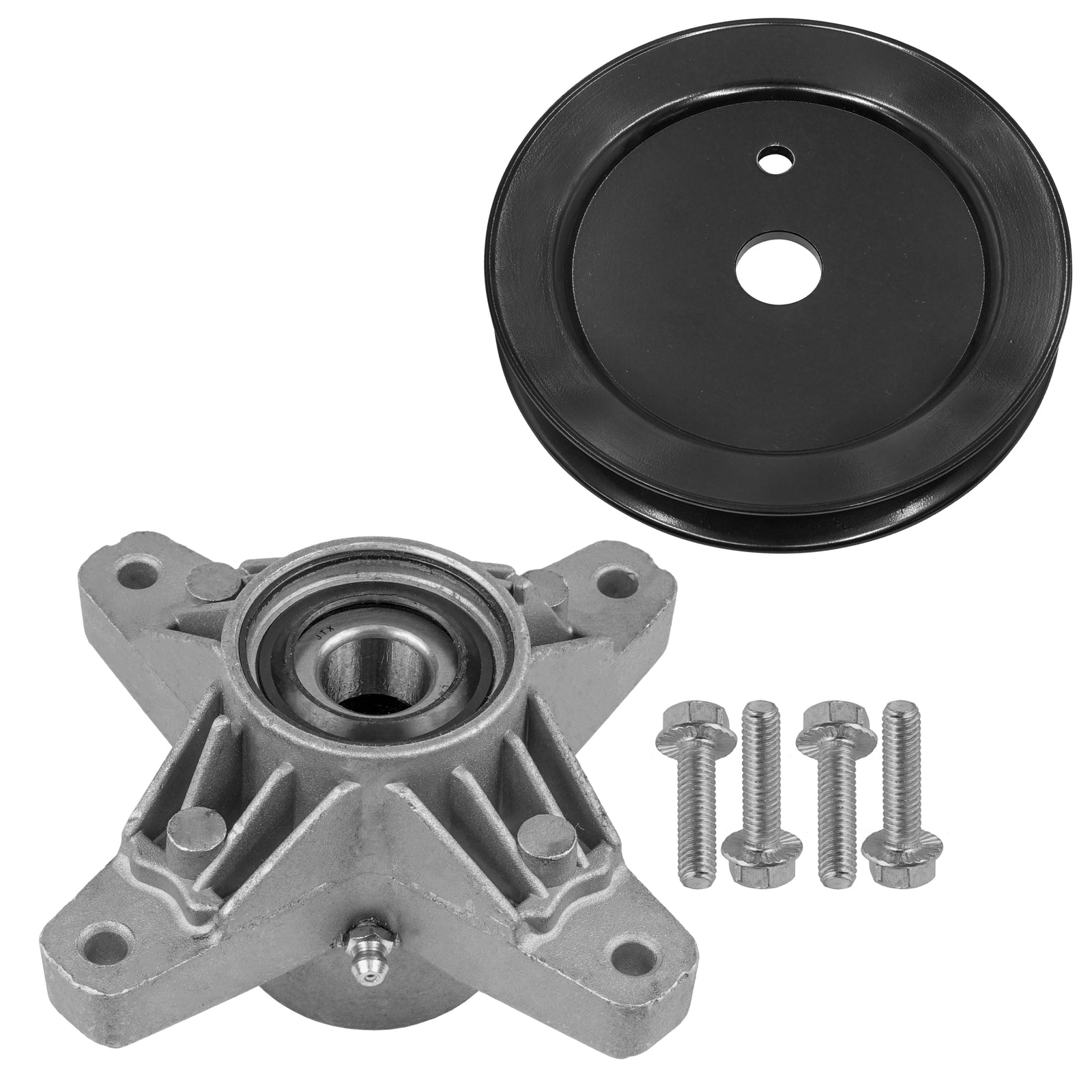 1 Spindle Assembly + Pulley 918-04217 spindle assembly for Cub Cadet MTD mower deck.