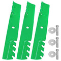 Mower Blades 103-1577 / 103-1577-S for Exmark 48-Inch Deck replacement mower blades 3-Pack with mounting bolts.