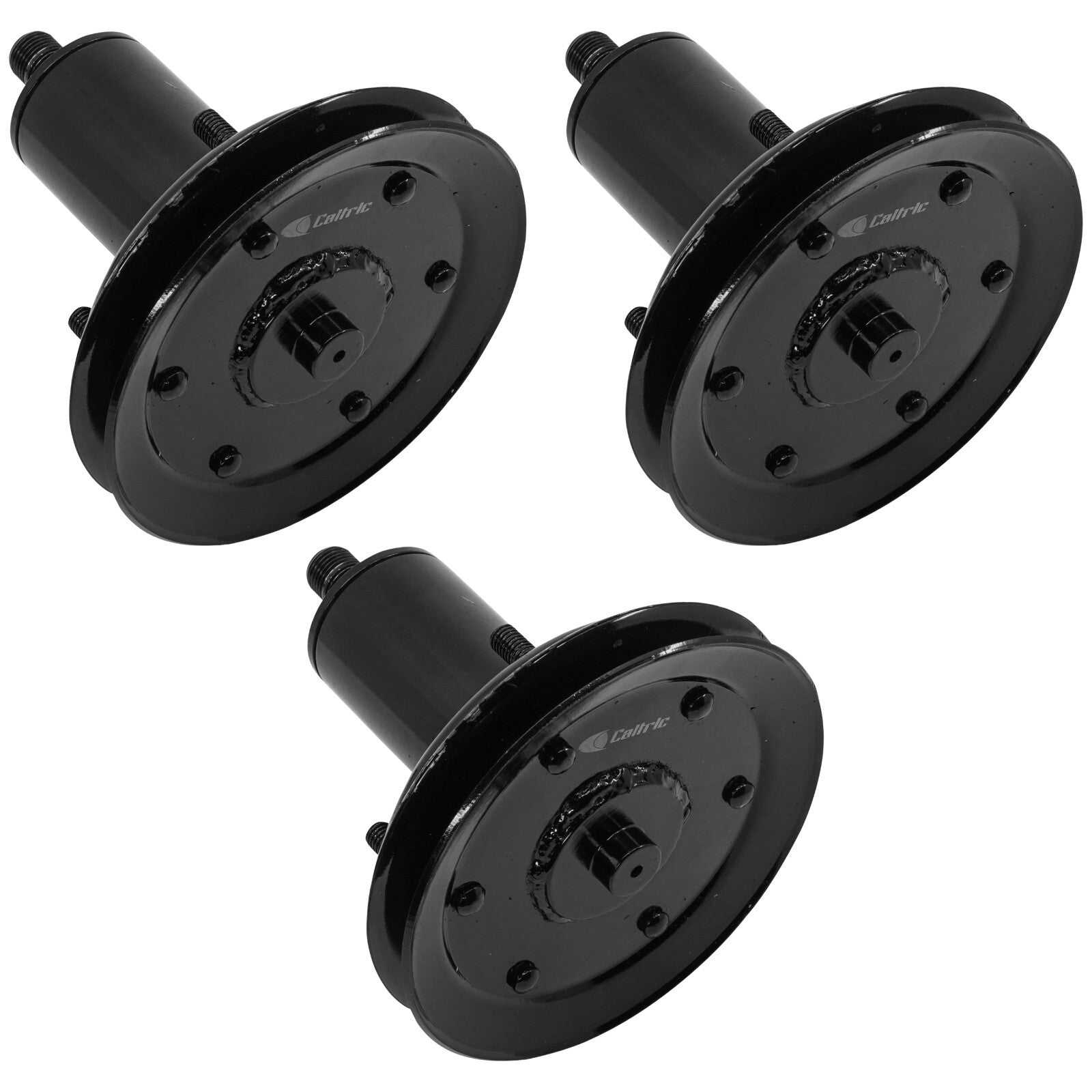 3 Spindle Assemblies + Pulley 51537200 spindle assembly for Ariens Gravely mower deck.