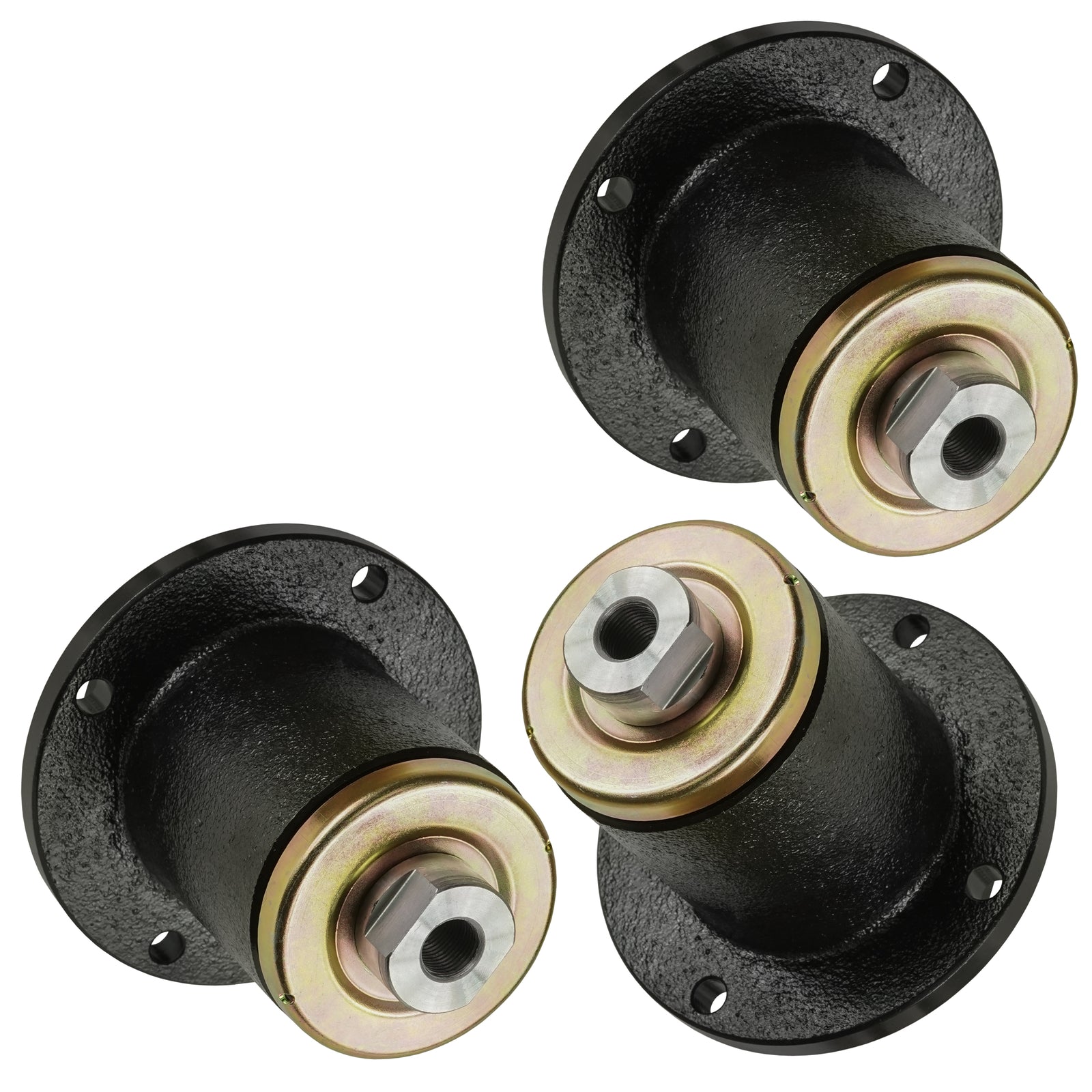 3 Spindle Assemblies 037-6015-00 spindle assembly for Bad Boy Husqvarna mower deck.