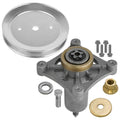1 Spindle Assembly + Pulley 21549012 spindle assembly for Dixon Husqvarna mower deck.