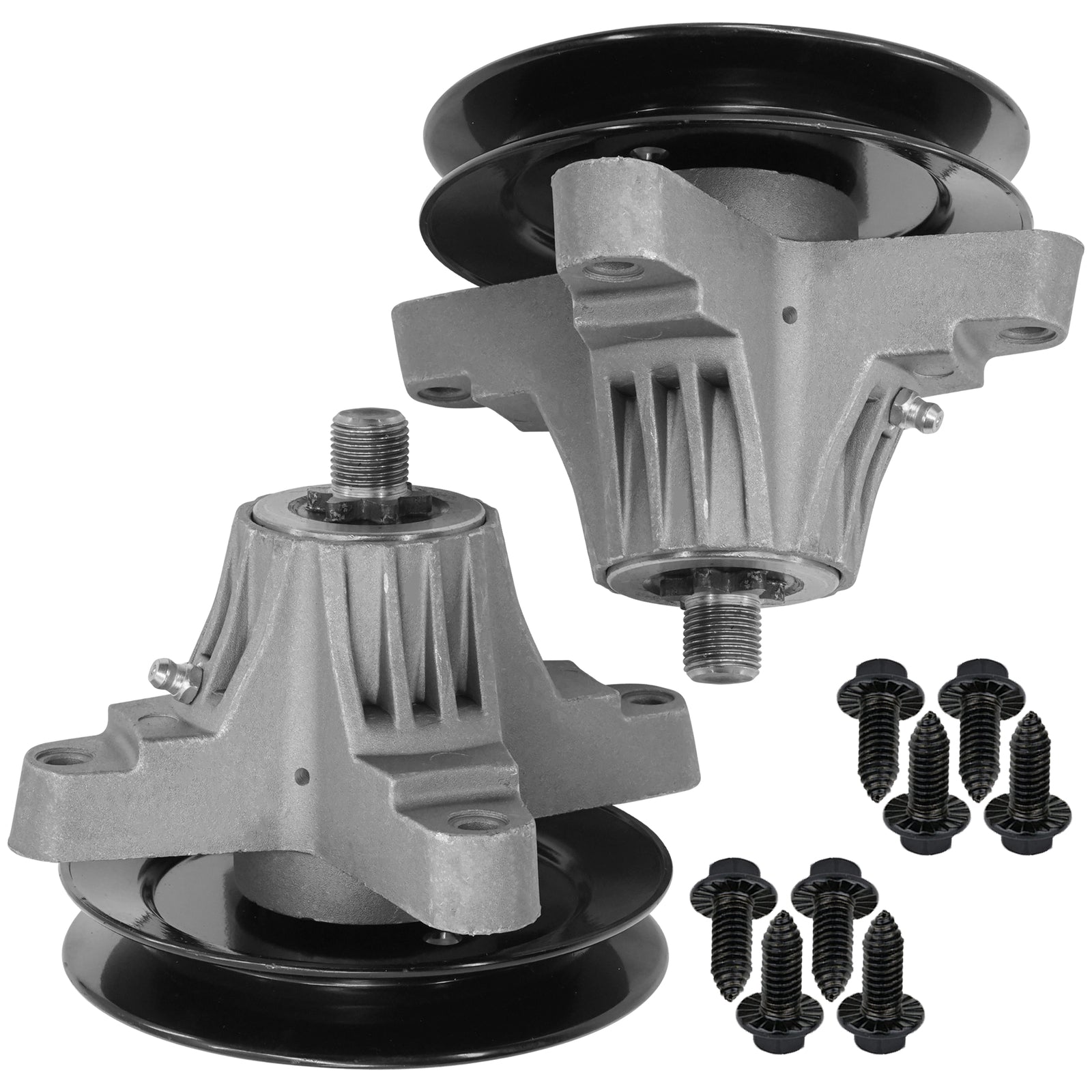 2 Spindle Assemblies 918-0428B spindle assembly for MTD White Outdoor mower deck.