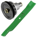 1 Spindle Assembly + Pulley + Blade 1031140 spindle assembly for Exmark Ariens mower deck.