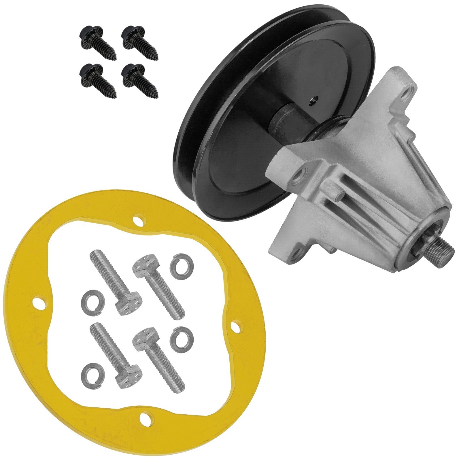 1 Spindle Assembly + Pulley 618-06977 spindle assembly for MTD Cub Cadet mower deck.