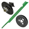 1 Spindle Assembly + Pulley + Blade 119-8598 spindle assembly for Toro mower deck.