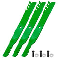 Mower Blades 514060 / 105-8777 for Toro 60-Inch Deck replacement mower blades 3-Pack with mounting bolts.