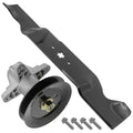 1 Spindle Assembly + Blade 918-05137 spindle assembly for Troy-Bilt Craftsman mower deck.