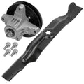1 Spindle Assembly + Blade 618-04825 spindle assembly for Cub Cadet MTD mower deck.