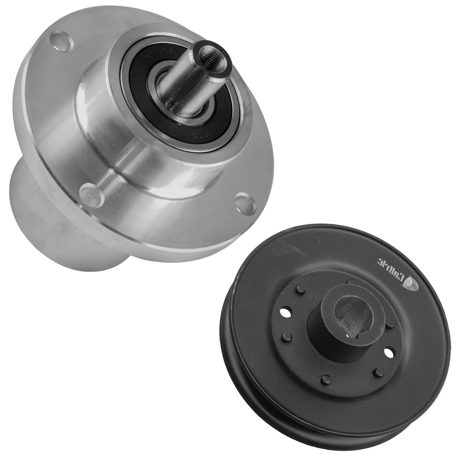 1 Spindle Assembly + Pulley 037-2000-00 spindle assembly for Bad Boy John Deere mower deck.