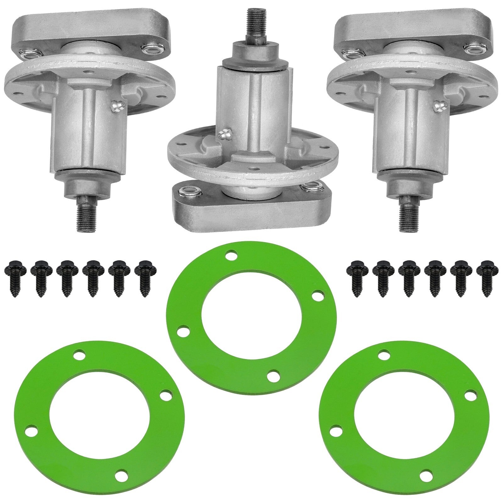3 Spindle Assemblies GY20785 spindle assembly for John Deere mower deck.