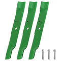Mower Blades 112111-02 / 12111-02 - 52-Inch Deck replacement mower blades 3-Pack with mounting bolts.