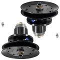 2 Spindle Assemblies + Pulley 310-097S spindle assembly for Land Pride mower deck.