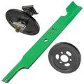 1 Spindle Assembly + Pulley + Blade 112-8698 spindle assembly for Toro mower deck.