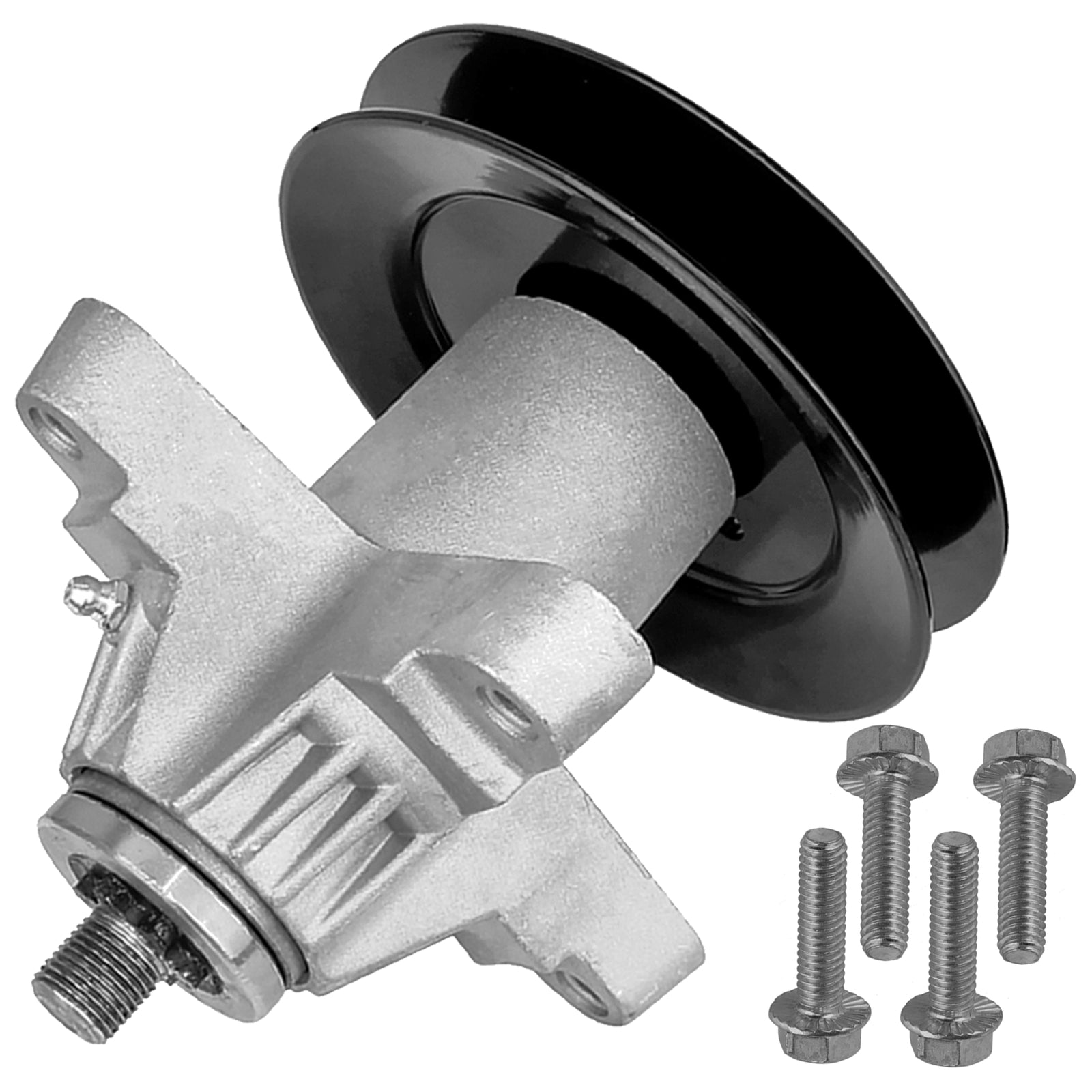 1 Spindle Assembly + Pulley 618-04125 spindle assembly for MTD Cub Cadet mower deck.